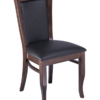 7031 Wood Greek Back Dining Chair Upholstered Back