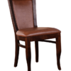 7031 Wood Greek Back Dining Chair Upholstered Back (2)
