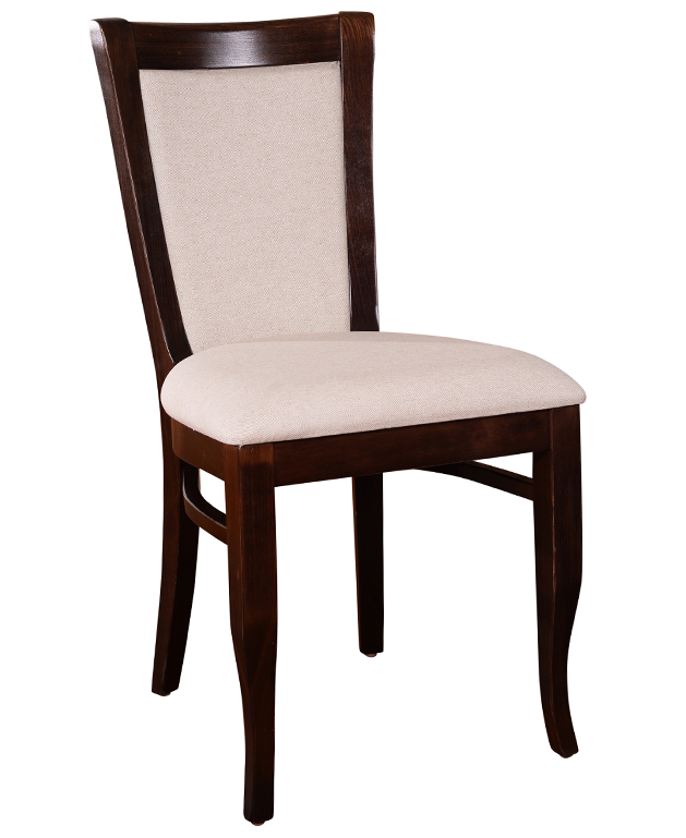 7031 Wood Greek Back Dining Chair Upholstered Back (3)
