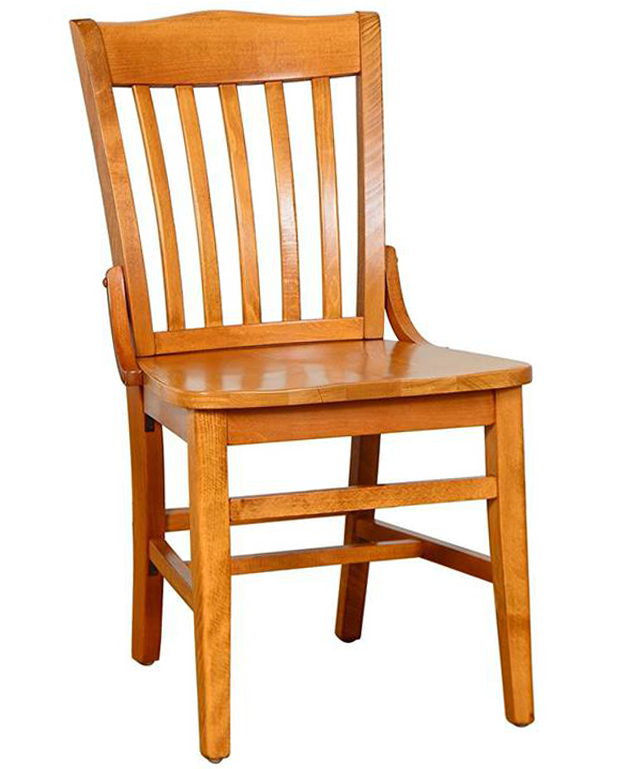 7328 Wood Schoolhouse Dining Chair