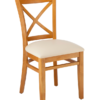 7332 Wood X-Back Dining Chair Cherry Finish (2)