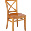 7332 Wood X-Back Dining Chair Cherry Finish (3)