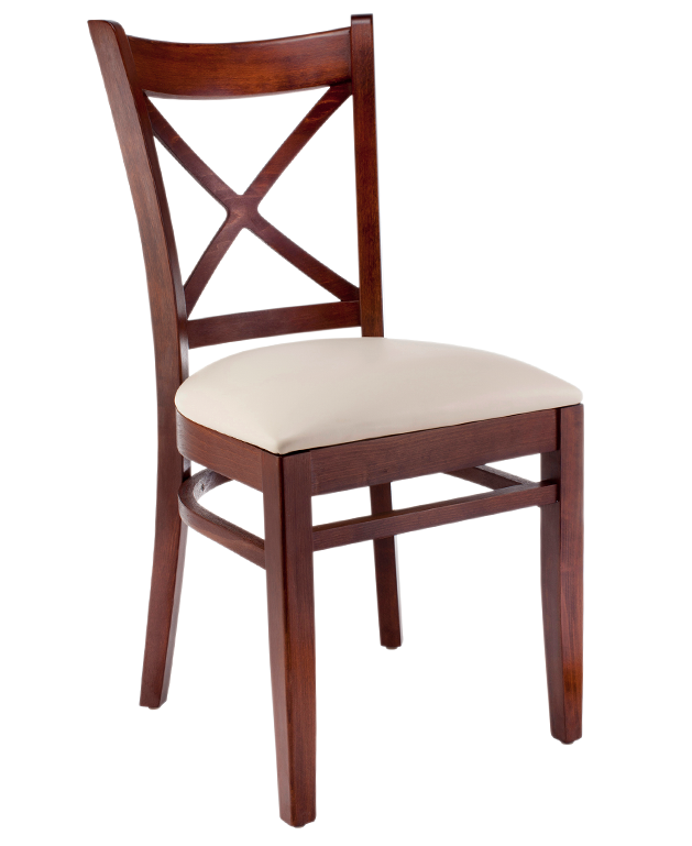 7332 Wood X-Back Dining Chair