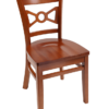 7370 Wood Bow Tie Back Dining Chair