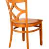 7374 Wood Diamond Back Dining Chair Cherry Finish Rear View