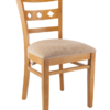 7375 Wood 3-Diamond Back Dining Chair Cherry Finish