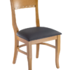 7399 Wood Biedermeier Back Dining Chair Cherry Finish