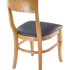 7399 Wood Biedermeier Back Dining Chair Cherry Finish Rear Angle View