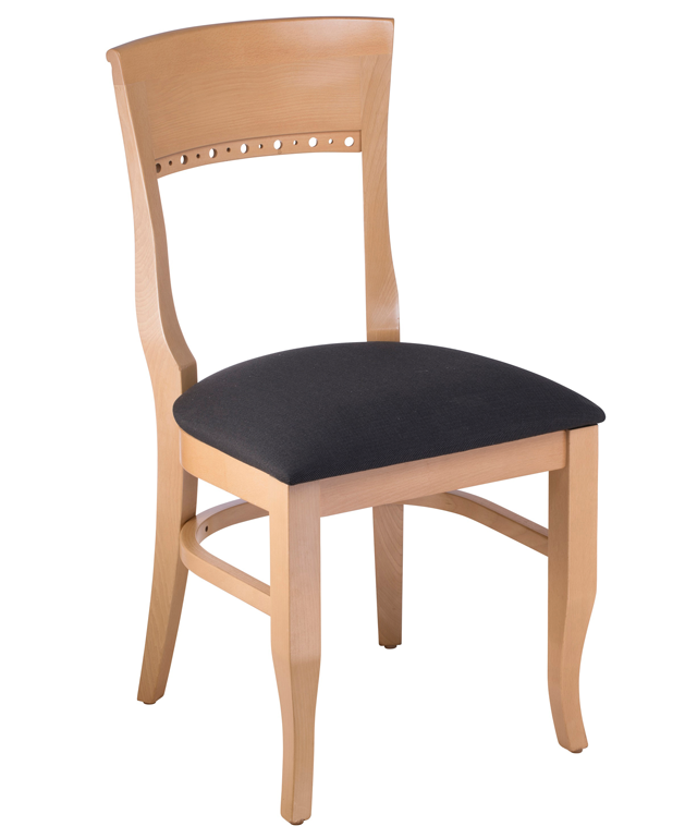 7399 Wood Biedermeier Back Dining Chair Natural Finish