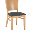 7990 Wood Full Back Dining Chair Natural Finish