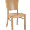 7990 Wood Full Back Dining Chair Natural Finish (2)