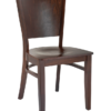 7990 Wood Full Back Dining Chair Walnut Finish