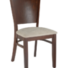 7990 Wood Full Back Dining Chair Walnut Finish (2)