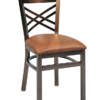 8310 Metal X-Back Dining Chair