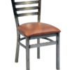8316 Clear Coat Metal Ladderback Chair