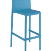 CLT-BS-BLU Colt Polypropylene Outdoor Restaurant Dining Bar Stool Blue Finish