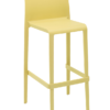 CLT-BS-YLW Colt Polypropylene Outdoor Restaurant Dining Bar Stool Yellow Finish