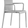 CLT-GRY-WA Colt Polypropylene Outdoor Restaurant Dining Arm-Chair Stackable Gray Finish