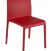 CLT-RED Colt Polypropylene Outdoor Restaurant Dining Side Chair Stackable Red Finish