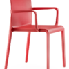 CLT-RED-WA Colt Polypropylene Outdoor Restaurant Dining Arm-Chair Stackable Red Finish