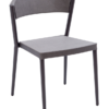 OC-101 Aluminum Outdoor Restaurant Dining Chair Stackable Anthracite Finish