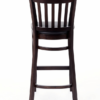 71362-A Vertical Slat Back Barstool Walnut Frame Padded Seat (5)