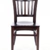 7362-A Vertical Slat Back Dining Chair Walnut Frame Wood Seat (4)