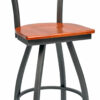 Model # 315-A-E Circle Back Metal Swivel Bar Stool (2)