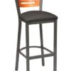 Model # 81315-A 3-Slot Back Metal Bar Stool (1)