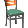 Model # 8315-A 3-Slot Back Metal Dining Chair (1)