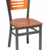 Model # 8315-A 3-Slot Back Metal Dining Chair (2)