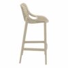 BRZ-014-BS Breeze Outdoor Bar Stool – Taupe (4)