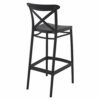 CRS-254-BS Cross-Back Indoor Outdoor Resin Bar Stool – Black (2)