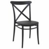 CRS-254 Cross-Back Indoor Outdoor Resin Side Chair – Black (1)