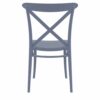 CRS-254 Cross-Back Indoor Outdoor Resin Side Chair – Dark Gray (5)