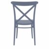 CRS-254 Cross-Back Indoor Outdoor Resin Side Chair – Dark Gray (5)