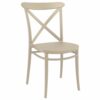 CRS-254 Cross-Back Indoor Outdoor Resin Side Chair – Taupe (1)