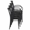 CRS-254-WA Cross-Back Indoor Outdoor Resin Arm Chair – Stacked (1)