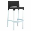 GAB-047-BS Gabbana Outdoor Resin Bar Stool – Black (1)