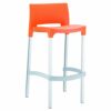 GAB-047-BS Gabbana Outdoor Resin Bar Stool – Orange (1)