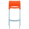 GAB-047-BS Gabbana Outdoor Resin Bar Stool – Orange (2)