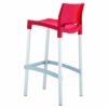 GAB-047-BS Gabbana Outdoor Resin Bar Stool – Red (2)