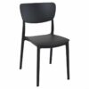 MOD-127 Moda Indoor – Outdoor Resin Side Chair – Black (1)