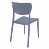 MOD-127 Moda Indoor – Outdoor Resin Side Chair – Dark Gray (2)