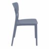 MOD-127 Moda Indoor – Outdoor Resin Side Chair – Dark Gray (4)