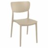 MOD-127 Moda Indoor – Outdoor Resin Side Chair – Taupe (1)