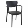 MOD-127-WA Moda Indoor – Outdoor Resin Arm Chair – Black (1)