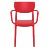 MOD-127-WA Moda Indoor – Outdoor Resin Arm Chair – Red (3)