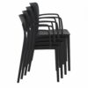 MOD-127-WA Moda Indoor – Outdoor Resin Arm Chair – Stacked (1)