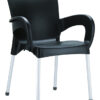 VER-045-WA Verona Outdoor Arm Chair – Black (1)